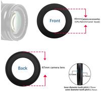 Bague D'Adaptation De Filtre - Pour Objectif D'Appareil Photo - Bague Step-Down - Avec Filetage De Filtre De 67 Mm Sur Bague De Filtre 46 Mm[SHY9292300]