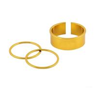 Bague d'adaptation de pédalier de vélo de 24 à 22 mm, manchon réducteur compatible avec arbre central de pédalier (doré)