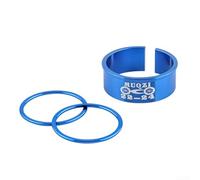 Bague d'adaptation élégante en alliage d'aluminium pour vélo convertit facilement 24 mm à 22 mm (bleu)