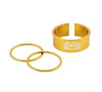 Bague d'adaptation élégante en alliage d'aluminium pour vélo qui convertit facilement 24 mm à 22 mm (doré)