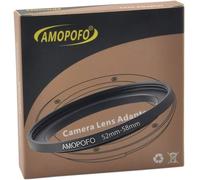 Bague D'Adaptation En Métal 52Mm À 58Mm Avec Anneau D'Adaptation Pour Filtres, Fabriqué En Aluminium Usiné Cnc Avec Finition Galvanisée Noir Mat, Adaptateur Step Up De 52 À 58 Mm.[Z4212]