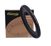 Bague d'adaptation en métal 67mm à 46mm avec anneau d'adaptation pour filtres, fabriqué en aluminium usiné CNC avec finition galvanisée noir mat, Adaptateur step-down de 67 à 46mm.