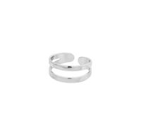 Bague d'amitié en or blanc 9 K/14 K/18 carats, Or blanc 14 carats (585), Pas de zirconium