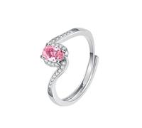 Bague d'amour exquise, personnalité tendance et polyvalente, ouverture haut de gamme et boules cool pour piercings, A, Cuivre, Pas de pierre précieuse