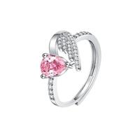 Bague d'amour exquise, personnalité tendance et polyvalente, ouverture haut de gamme et boules cool pour piercings, A, Cuivre, Pas de pierre précieuse