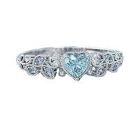 Bague d'amour frais simple pour femmes petits anneaux principaux bijoux anime pour adolescentes, 8, Métal, Aucune pierre précieuse