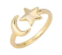 Bague d'anneau d'étoile de la lune de la lune pour femmes pour femmes bijoux esthétique des femmes