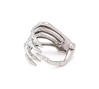 Bague de bras réglable et extensible en forme de tête de mort pour homme et femme
