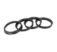 Bague de centrage de moyeu de roue X AUTOHAUX 4pcs 73,1mm à 65,1mm Jante Plastique Voiture Anneaux Centrés Moyeu Noir