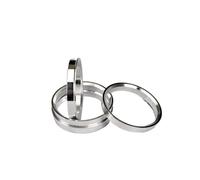 Bague De Centrage Jante 4 pièces anneaux de moyeu en aluminium de voiture anneaux centrés sur le moyeu alésage de roue 73.1-66.45 73.1-66.6 73.1-70.3 73.1-72 73.1-72.6 70.1-56.6 76.1-70.5mm(73.1-66.45