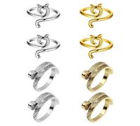 Bague de compagnie avec crochet pour chat : guide de fil de doigt, durable, flexible et antidérapant | Porte-fils Féléni à tension régulière, accessoire pour le tricot créatif,