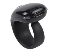 Bague de comptage intelligente compatible Bluetooth avec affichage numérique, rappel de temps et compteur d'activité pour suivi de fitness, design ABS compact et léger (noir)