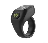 Bague de compteur numérique Tasbih avec écran de 0,42" - Compteur intelligent réglable pour musulmans - Veille de 30 jours - Fonctionnement à un bouton - Choisissez noir, blanc, vert, rose - Convient