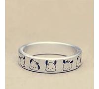 Bague De Couple De Style Dessin Animé, Kawaii, Pochacco, Mélodie, Ins, Influence, Mignon, Kuromi, Ouverture Réglable