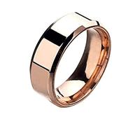 Bague de couple en acier inoxydable ExquisiteappointmentWomen Bagues réglables, 7, Acier inoxydable