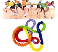 Bague De Course De Corde - Bande D'exercice Coopérative, Corde De Groupe Extensible | Rainbow Hand Corde Running Ring Pour L'activité De L'équipe, Grand Outil De Coordination Moteur, Accessoire D'éduc