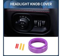 Bague De Couvercle De Bouton De Commutateur De Phare Antibrouillard, Garniture Intérieure Pour Dodge pour Ram 2018-2022 Violet, 1 Pièce