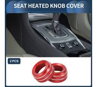 Bague De Couvercle De Bouton DeDe Siège Chauffant, Garniture Intérieure Pour Infiniti G37 2007-2013 Rouge, 2 Pièces