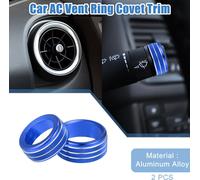 Bague De Couverture De Grille D'Aération De Voiture pour Ram 1500 En Alliage D'Aluminium Bleu (Ensemble De 2)