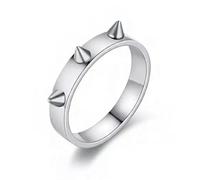 Bague de défense d'urgence Unisexe, Bague en métal, Bague Tendance, bagues Hip-hop - Argent - 10