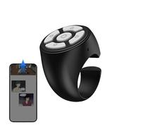Bague de défilement - Anneau de téléphone portable mat | Télécommande pour smartphone | Défilement sans fil pour enregistrement vidéo, navigation mains libres, maison, voyage, voiture, camping, école