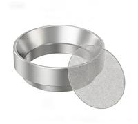 Bague de dosage magnétique de café de 51 mm et set d'écran Puck Screen - 2 pièces - Accessoires à expresso en acier inoxydable - Entonnoir de dosage pour porte-filtre de 51 mm - Bague de dosage de