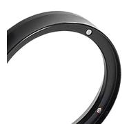 Bague De Dosage Pour Cafe Anneau de poudre café en alliage d'aluminium, outils à expresso approuvés par Barista, entonnoir dosage aluminium avec 4 aimants for le brassage(Black58mm)