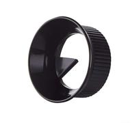 Bague de dosage pour cafetière à moka 82 mm 90 mm pour distributeur de 2 à 6 tasses, design rotatif en plastique compatible avec les cafetières à moka à valve (noir, 82 mm)