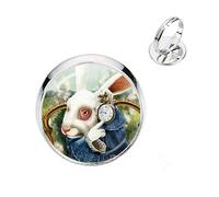 Bague de fête des mères Gustav Klimt The Kiss Art Bijoux argent/plaqué or 2 couleurs réglables Cadeau pour les amis