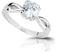 Bague de fiançailles en argent JA17256CZ - Circonférence : 58 mm.