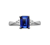 Bague de fiançailles en argent sterling 585 pour femme - Arc-en-ciel - 3 couleurs, 6, Métal, Aucune pierre précieuse