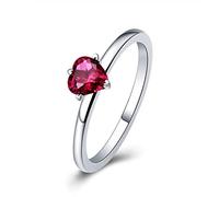 Bague de fiançailles en argent sterling S925 pour femme, alliance avec zircone, cadeau d'anniversaire ou de mariage