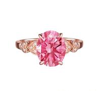 Bague de fiançailles en grappe rouge Bague multi-pierres Bague Juillet Bague de naissance Anneaux de gymnastique en plastique, A, Cuivre, Aucune pierre précieuse