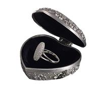 Bague de fiançailles en véritable argent sterling 925 Twilight Bella Swan - Bague pour femme - Bague de fiançailles avec micro pavé de zircon - Avec boîte à bijoux en forme de cœur, 5 UK, Métal