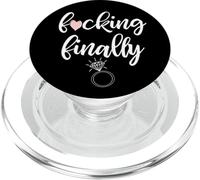 Bague de fiançailles Humoristique « I'm Engaged Finally Getting Married » PopSockets PopGrip pour MagSafe