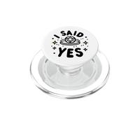 Bague de fiançailles I Said Yes pour fiancée PopSockets PopGrip pour MagSafe