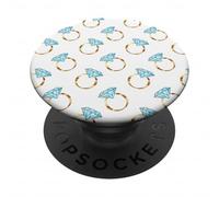 Bague de fiançailles Modèle Future mariée Cortège Nuptial PopSockets PopGrip Adhésif