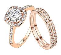 Bague de fiançailles pour femme en argent sterling compatible avec ensemble de pierres, 7, Alliage de zinc, Aucune pierre précieuse