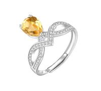 Bague De Fiançailles Solitaire En Argent Sterling 925 En Forme De Larme Pour Femme, Bague En Pierre Précieuse Naturelle Taille Poire, Anneau Croisé En Oxyde De Zirconium, Alliance De Promesse Inf