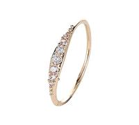 Bague de fiançailles taille ronde zircon femmes bague de mariage bagues de bijoux pour femmes bague complète femmes anneaux larges argent femmes, 8, Métal, Aucune pierre précieuse