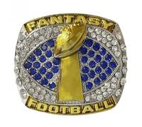 Bague de Football Fantastique 2021 Bague de Championnat Trophée de Championnat Coffret Cadeau Boîte de présentation de Bague(8)