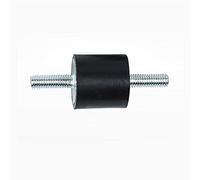 bague de goujon, 1pcs Amortisseur fileté monté sur Caoutchouc, M4 M5 M6, Isolateur cylindrique à Goujon en, Anti-Vibration Silencieux (Couleur : 20 * 25mm)(M6 20 * 10mm)