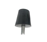 bague de goujon, 1Pcs Coussin Pieds réglable en Caoutchouc Noir, Vis M6 M8 M10 Chaises Pied Meuble Table nivellement Isolateur fileté Antidérapant (Taille : 40xM10 40x20mm)(38xM8 20x15mm)