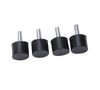 bague de goujon, Bague 4 supports filetage en caoutchouc, M4 M5 M6, amortisseurs anti-vibrations, isolateur canette, amortisseur cylindrique, fileté (couleur : 25 x 20 mm)(M6 25x25mm)
