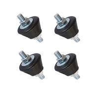 bague de goujon, Stud bushing 4 pièces support coussin en caoutchouc anti-vibration, amortisseur remplacement moto for climatisation isolateur fileté