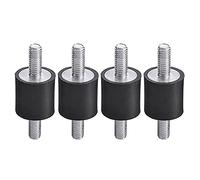 bague de goujon, Stud bushing Ensemble supports anti-vibrations en caoutchouc 4 pièces, amortisseur choc M5 for compresseurs d'air, pompe à eau, isolateur fileté d'amortisseur moteurs essence