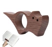 Bague de Lecture, Chat Marque Page en Bois Lecture à Une Main Idée Cadeau Fan de Lecture Accessoire Livre pour Les Amateurs de Livres et Les Amateurs de Littérature