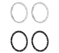 Bague de lunette compatible avec Samsung Galaxy Watch 6 Classic 43 mm/47 mm Smartwatch Styling Ring Couvercle adhésif Protection en acier inoxydable anti-rayures pour Galaxy Watch 6 Classic, 47mm