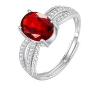 Bague De Luxe En Oxyde De Zirconium Pour Femme, En Argent Sterling 925, Bague De Cocktail, De Fiançailles, De Mariage, Avec Pierres Précieuses Brillantes, Bijou De Promesse D'Éternité, Cadeau Ru