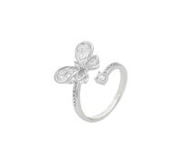 Bague de mariage en or blanc 9 K/14 K/18 K avec goutte de moissanite, forme de bague ouverte, platine, Moissanite